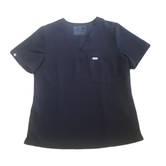 FIGS Black Catarina Scrub Top - Picture 5 of 11